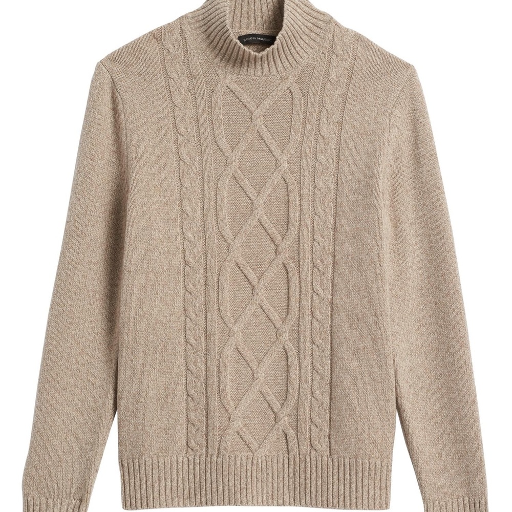NWT Wool blend  mock neck sweater banana republic